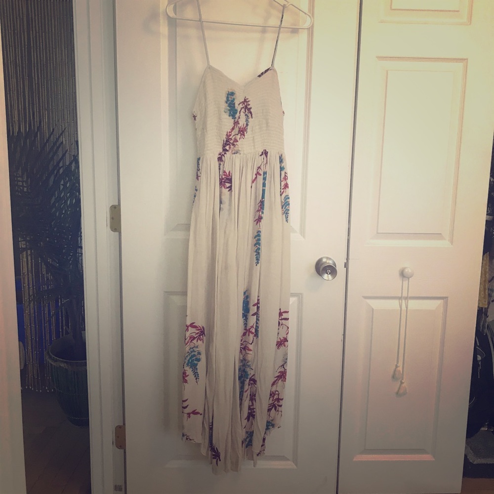 Free People Beau Smocked Printed Dress